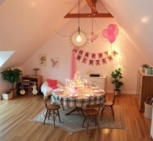 Лофт для дня рождения: как превратить индустриальное пространство в теплый праздник
