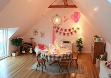 Лофт для дня рождения: как превратить индустриальное пространство в теплый праздник