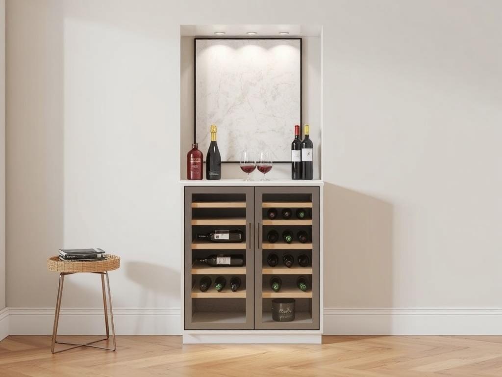 Узкий винный шкаф: как спрятать коллекцию в небольшой квартире и не потерять стиль